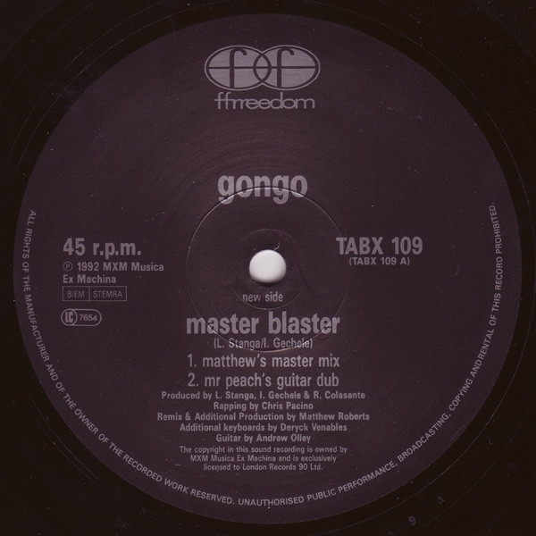 Gongo – Master Blaster