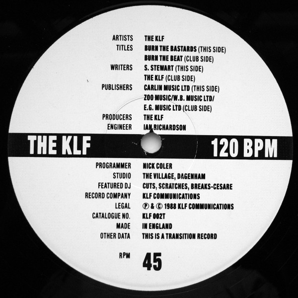 The KLF – Burn The Bastards